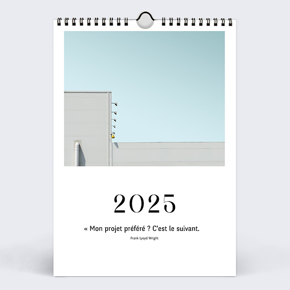 Calendrier professionnel Architecture