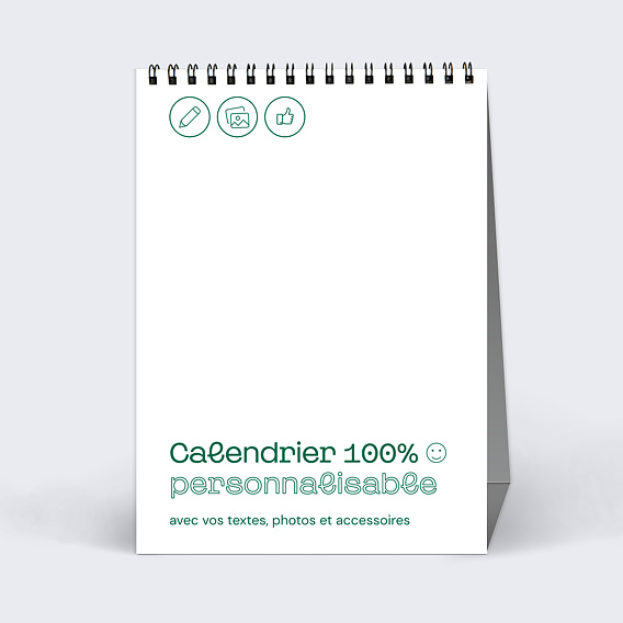 Calendrier professionnel Modèle 100% personnalisable