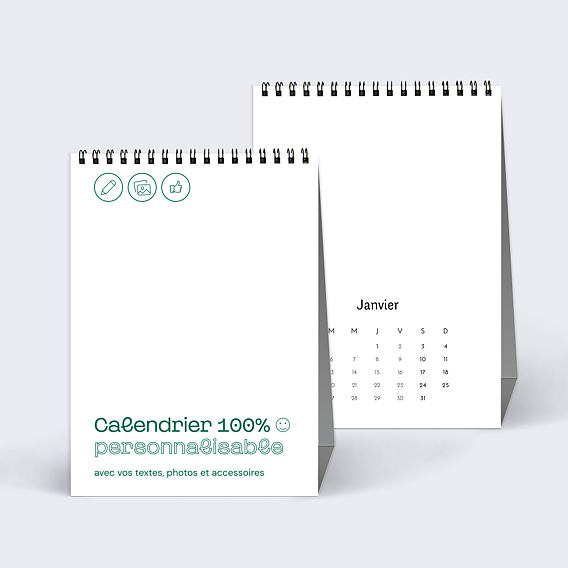 Calendriers Professionnels Modèle 100% personnalisable