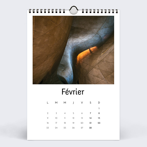 Calendrier professionnel Architecture Février