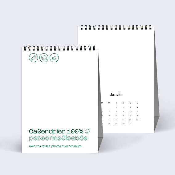 Calendriers Professionnels Modèle 100% personnalisable