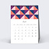 Calendrier professionnel Azulejos Avril