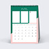 Calendrier professionnel Planning Avril