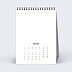 Calendrier professionnel Modèle 100% personnalisable Février