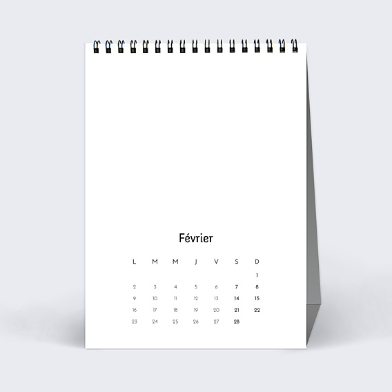 Calendriers Professionnels Modèle 100% personnalisable