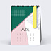 Calendriers Professionnels Géométrique