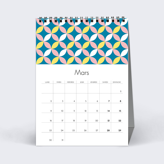 Calendrier professionnel Azulejos Mars