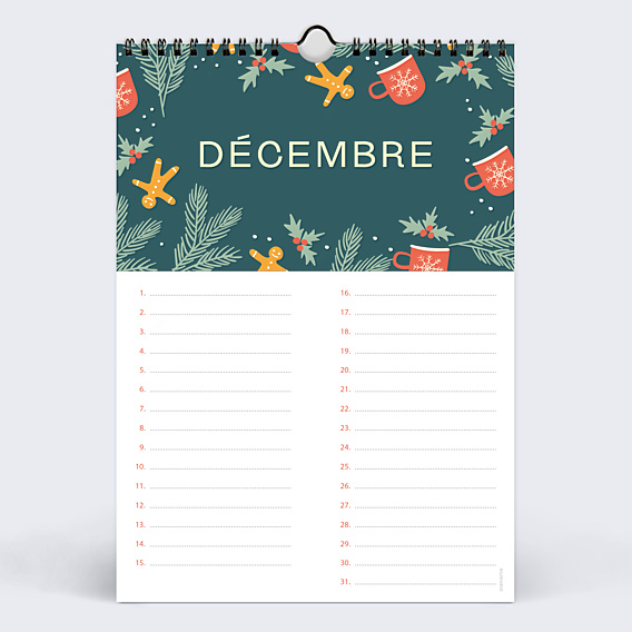Calendrier famille Anniversaire Perpétuel