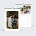 Calendrier famille Cadre Art Déco