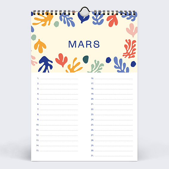 Calendrier famille Anniversaire Perpétuel