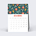 Calendrier famille Bureau Saisonnier