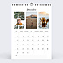 Calendrier photo Cadre Branches Décembre