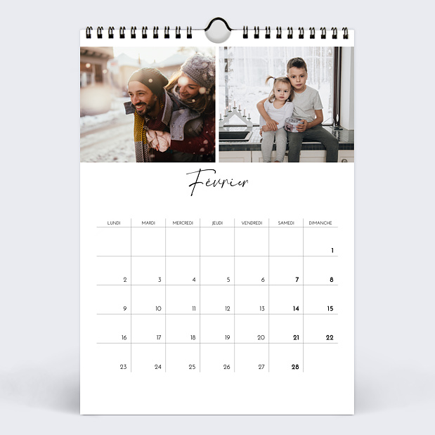 Calendriers Photos Pêle-Mêle Février