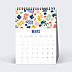 Calendrier famille Bureau Saisonnier