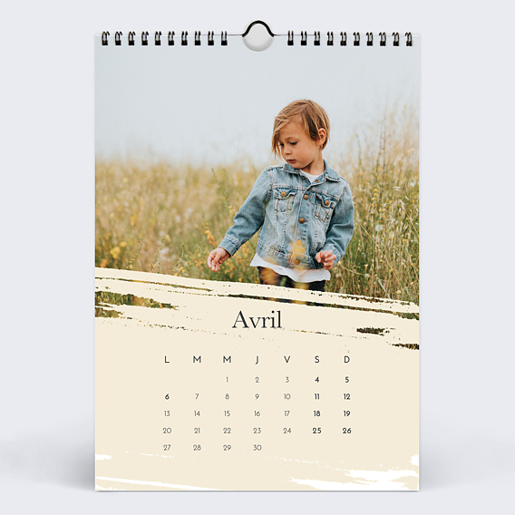 Calendrier famille Essence d'hiver Avril