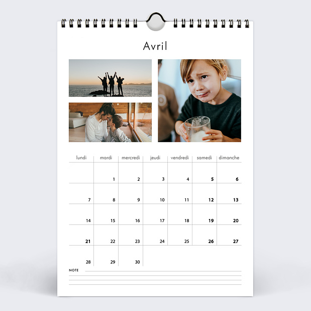 Calendriers Photos Cadre Art Déco Avril