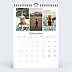 Calendrier famille Cadre Art Déco Décembre