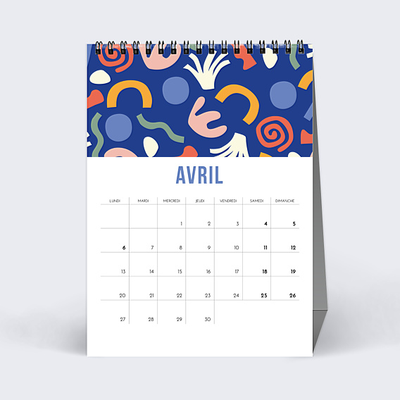 Calendrier famille Bureau Saisonnier