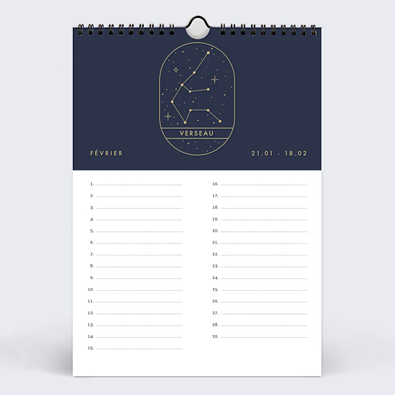 Calendrier famille Astrologie Perpétuel