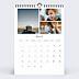 Calendrier famille Cadre Art Déco