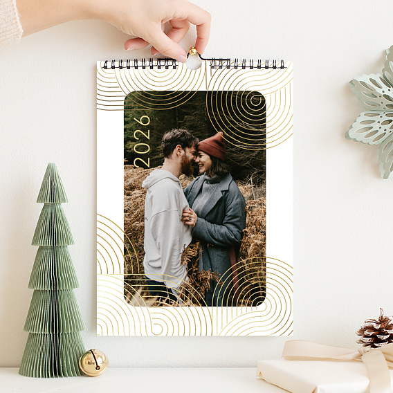 Calendrier famille Cadre Art Déco