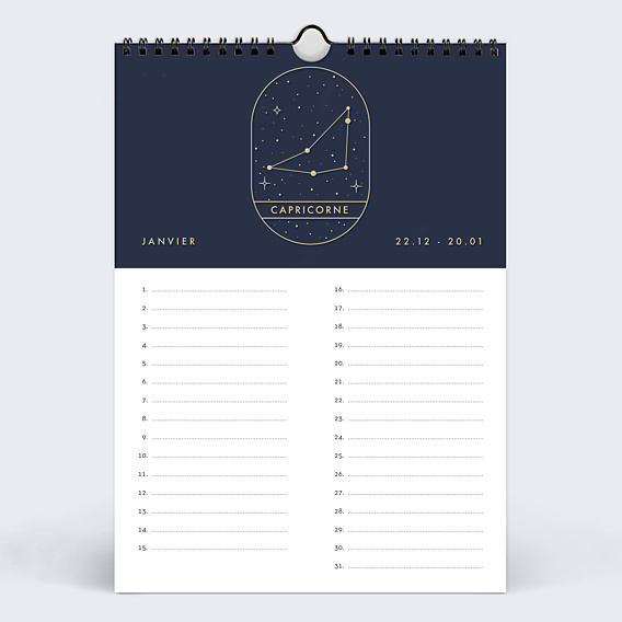 Calendrier famille Astrologie Perpétuel