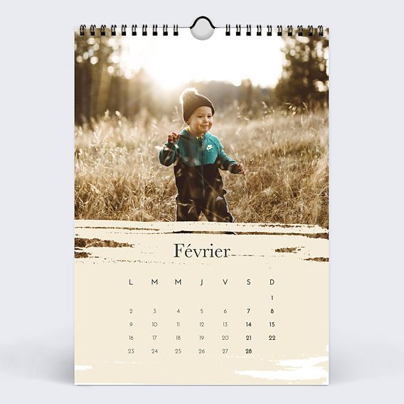 Calendrier famille Essence d'hiver Février