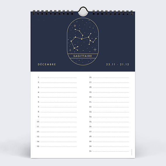 Calendrier famille Astrologie Perpétuel