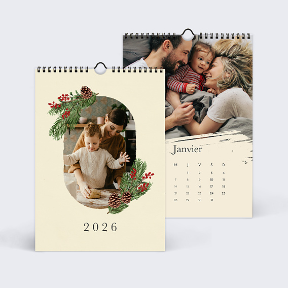 Calendrier famille Essence d'hiver Recto