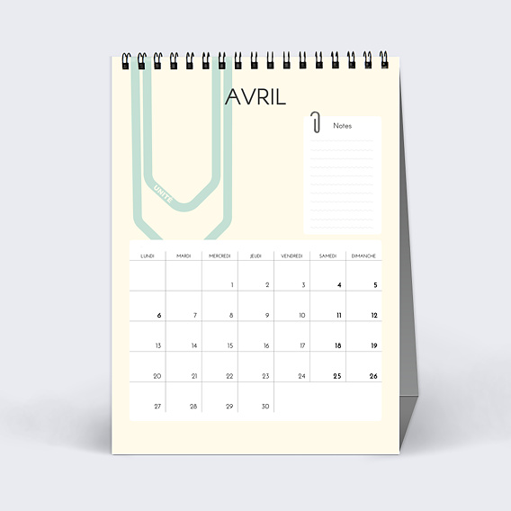 Calendrier professionnel Trombones Avril