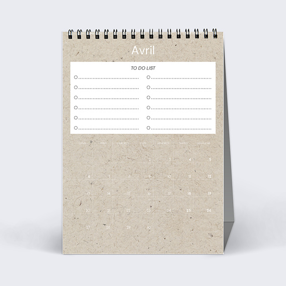 Calendrier professionnel Ecologie Avril