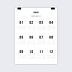 Calendrier professionnel Poster grands mois
