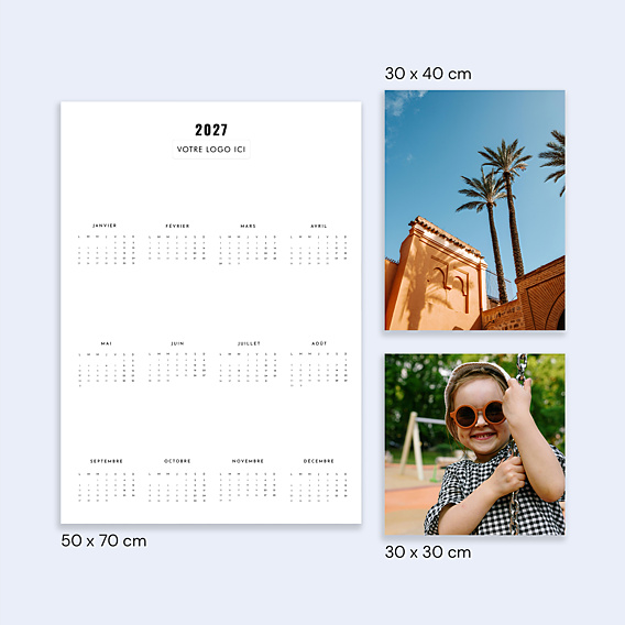 Calendriers Professionnels Poster grands mois