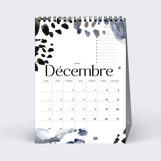 Calendriers Professionnels Tâches Aquarelle