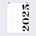 Calendrier professionnel Poster Typographie Original