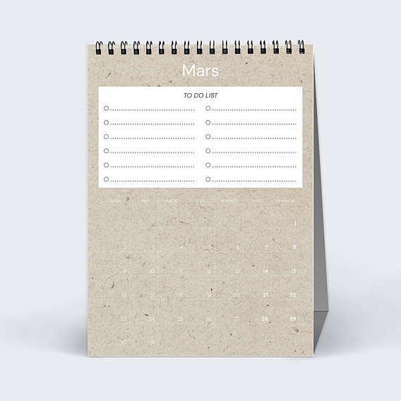 Calendrier professionnel Ecologie Mars