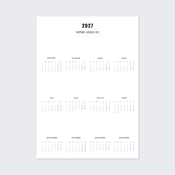 Calendriers Professionnels Poster grands mois