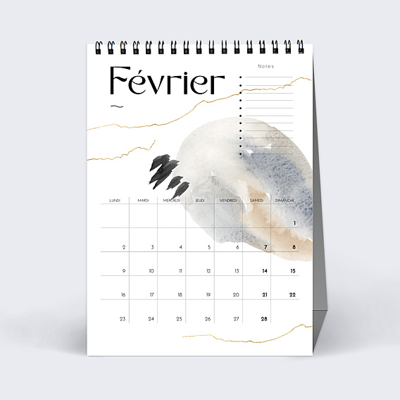 Calendriers Professionnels Tâches Aquarelle