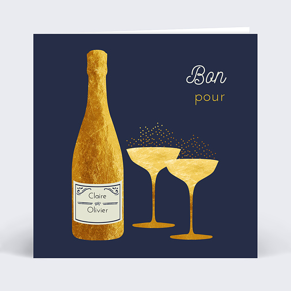 Carte d'Amour Bulles Ocre