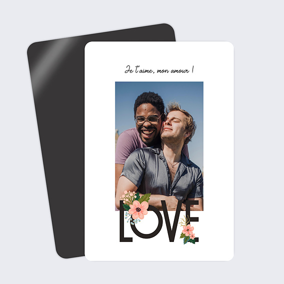 Carte d'amour Jolies Lettres