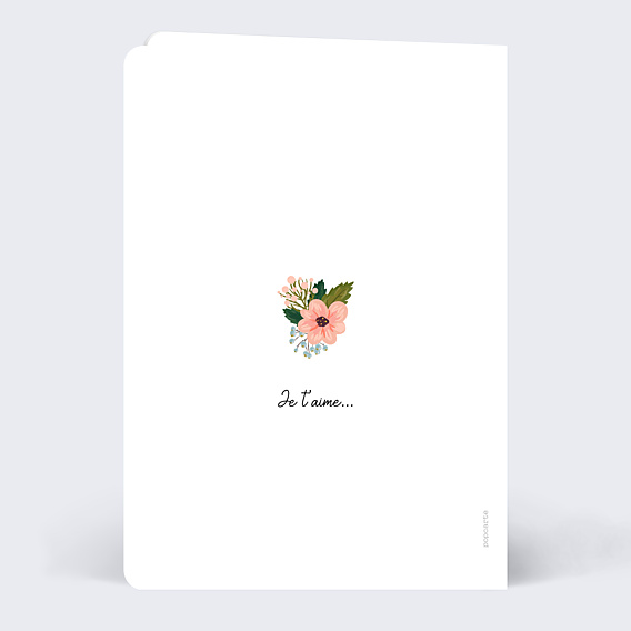 Carte d'Amour Jolies Lettres