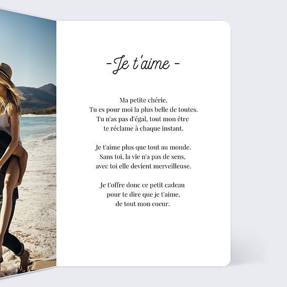 Carte d'Amour Tirets Noirs