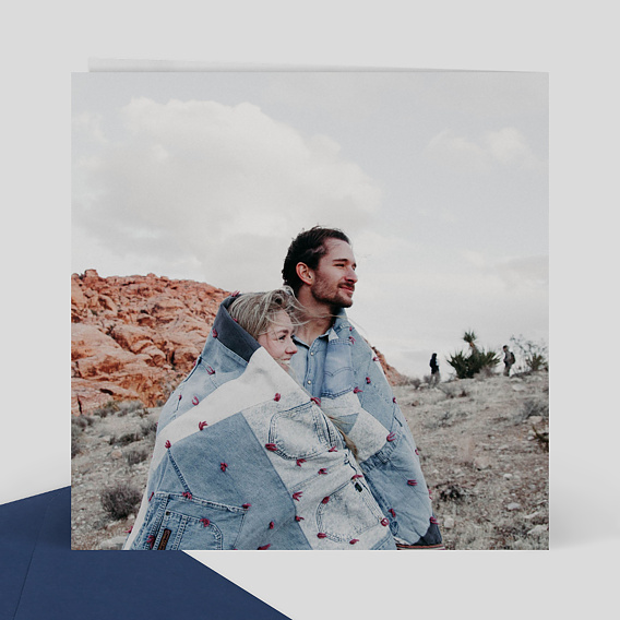 Carte d'amour Chic Verso