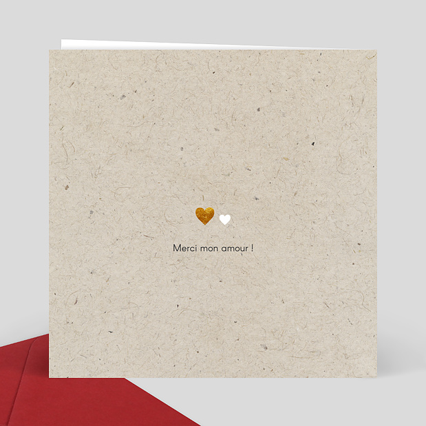 Carte d'Amour Amour Chiné Verso
