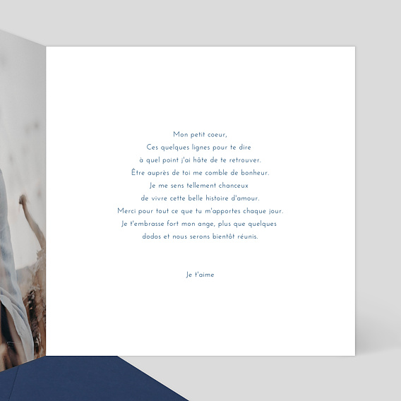 Carte d'amour Chic Intérieur Droit