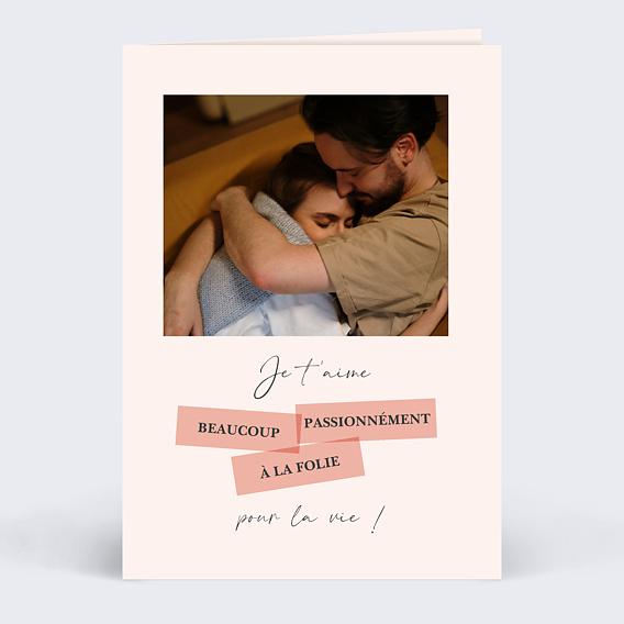 Carte d'amour Passionnément