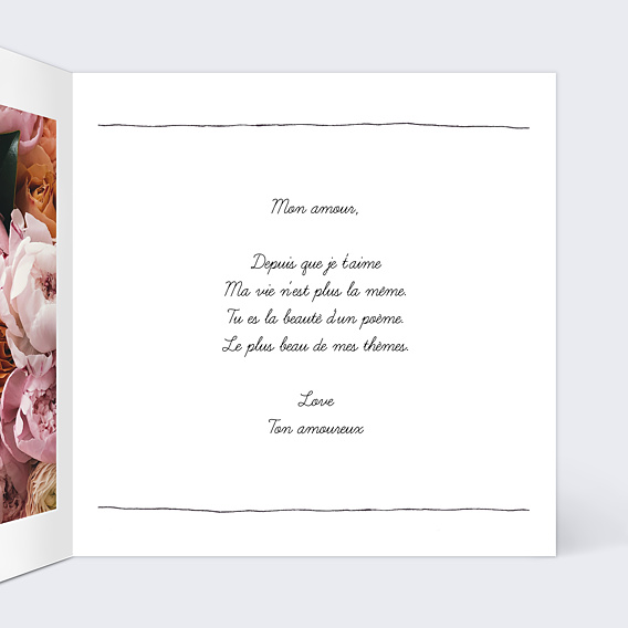 Carte d'Amour Trait de Crayon