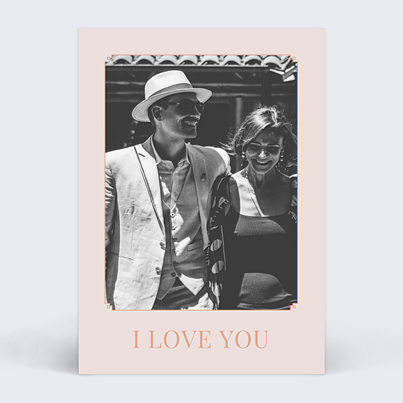Carte d'Amour Style Années 20