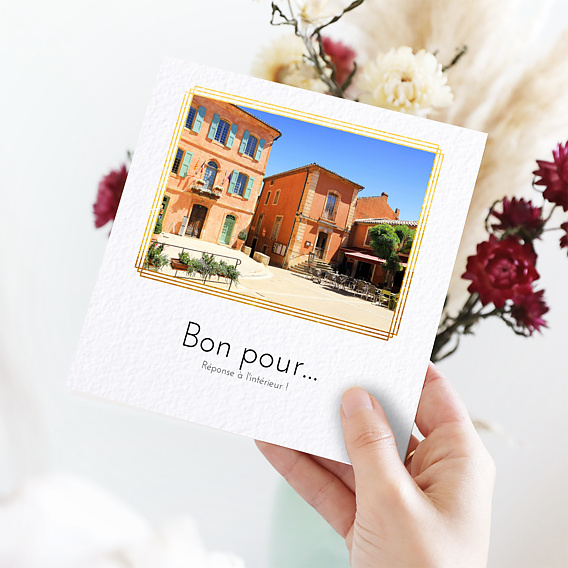 Carte d'amour Esprit Gatsby Bon pour