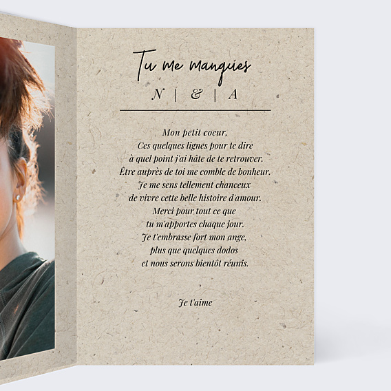Carte d'Amour Esprit Chiné